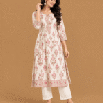 Floral Printed Cotton Kurti Set